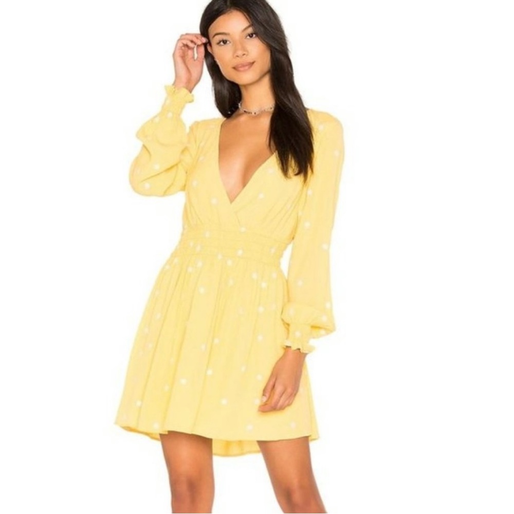 HTF For Love and Lemons Chiquita Long Sleeve Daisy Dress
